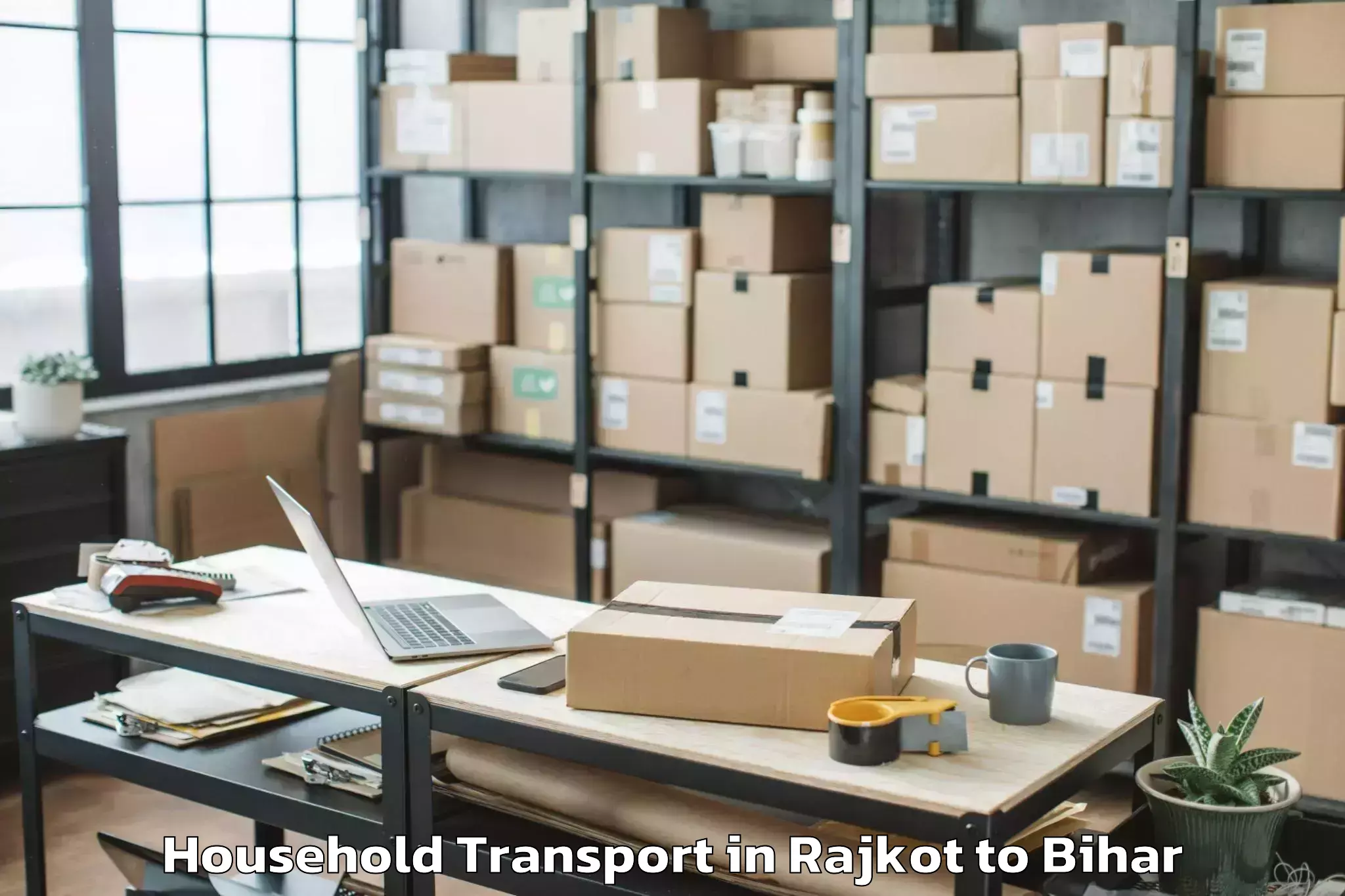 Book Rajkot to Rusera Household Transport